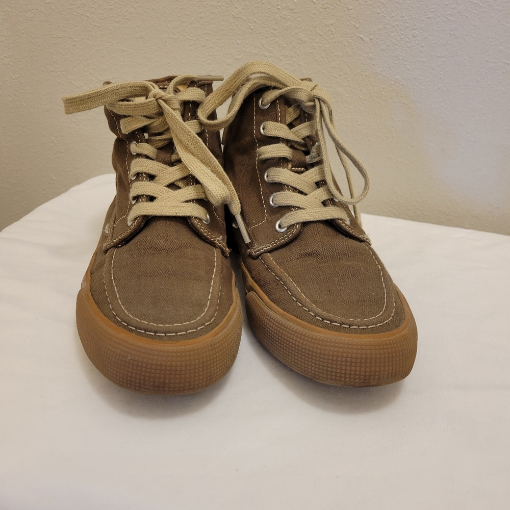 GEORGE MEMORY FOAM Men's Brown High-Top Sneakers